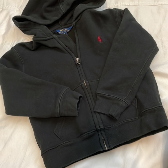 Boys polo full zip hoodie - Picture 2 of 3